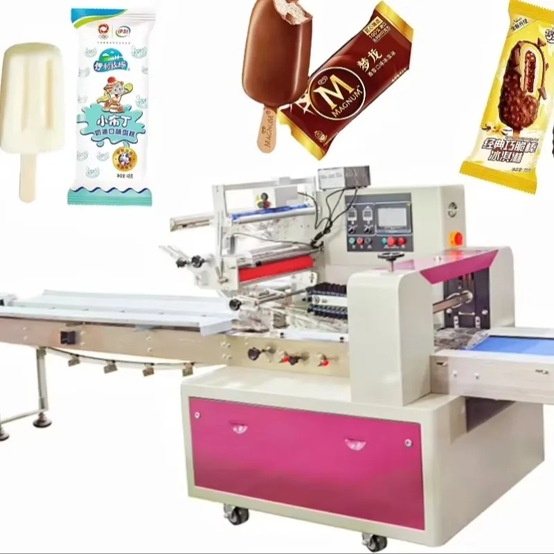 Automatic Plastic Film Pouch Bag Packing Machinery for Ice Cream Lollies Popsicles Food Wrapping
Automatic Plastic Film Pouch Bag Packing Machinery for Ice Cream Lollies Popsicles Food Wrapping