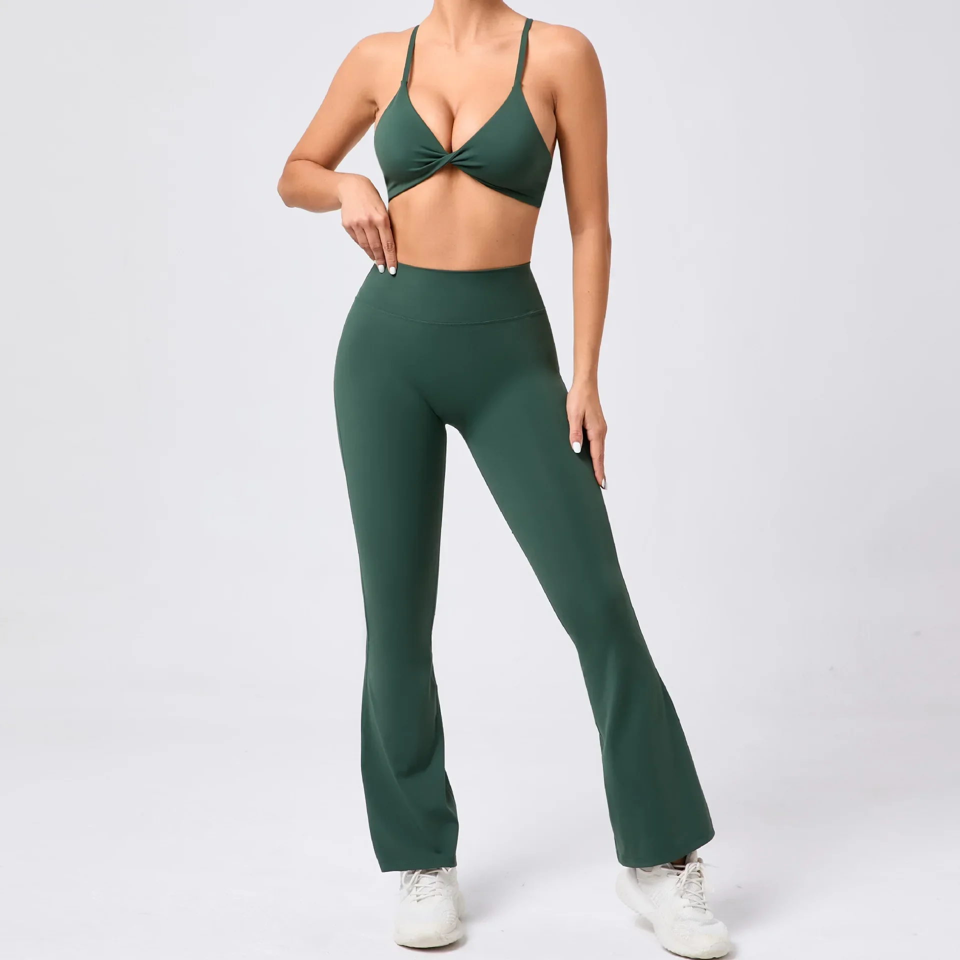 Women Sport Bra Yoga Set Squat Proof Scrunch Flare Legging Workout Pant Gym Fitness Active Wear Exercise Suits
Women Sport Bra Yoga Set Squat Proof Scrunch Flare Legging Workout Pant Gym Fitness Active Wear Exercise Suits