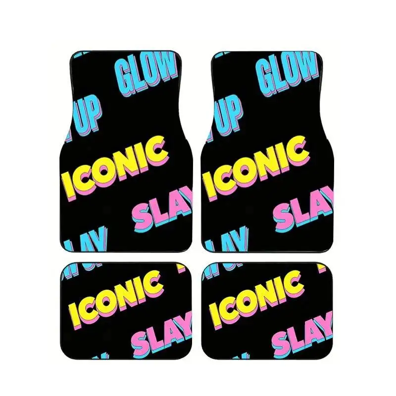 Black Neon Letter Print Car Floor Mat Universal Anti-Slip Dirt-Resistant Auto Foot Pads Stylish Accessory for Most Cars
Black Neon Letter Print Car Floor Mat Universal Anti-Slip Dirt-Resistant Auto Foot Pads Stylish Accessory for Most Cars