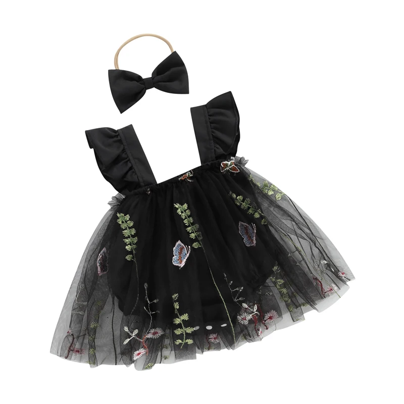 Newborn Baby Girl Romper Infant Flower Embroidery Mesh Tulle Fairy Dress Ruffle Bodysuit Headband Summer Outfits
Newborn Baby Girl Romper Infant Flower Embroidery Mesh Tulle Fairy Dress Ruffle Bodysuit Headband Summer Outfits
