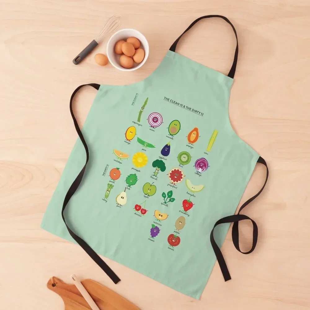 The Clean 15 And The Dirty 12 Apron Hairdressing Restaurant Kitchen Equipment painting women's kitchens Apron
The Clean 15 And The Dirty 12 Apron Hairdressing Restaurant Kitchen Equipment painting women's kitchens Apron