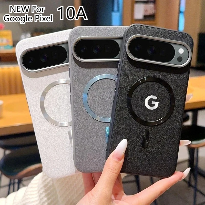 Luxury Lychee Leather for Magsafe Anti-Drop Phone Shell for Google Pixel 10A 10 Pro XL Magnetic Camera Protector Back Hard Cover
Luxury Lychee Leather for Magsafe Anti-Drop Phone Shell for Google Pixel 10A 10 Pro XL Magnetic Camera Protector Back Hard Cover