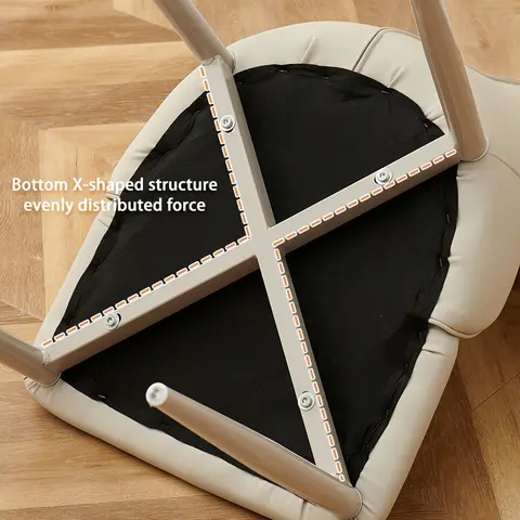 Chaises de salle à manger en cuir élégantes avec coussin en mousse souple, chaise de Table de café nordique moderne, chaise de cuisine confortable pour salle à manger