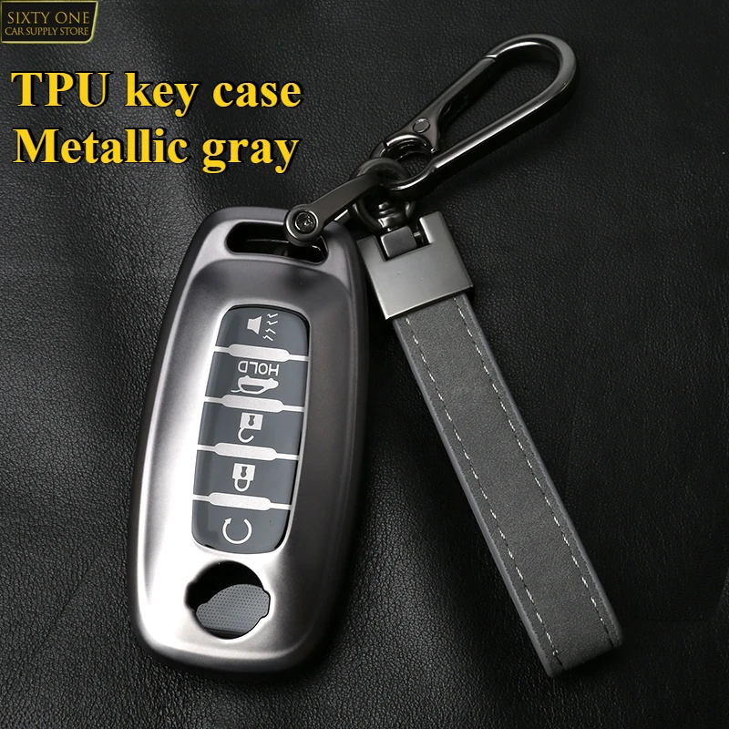 Key Fob Cover Keychain Metallic Gray Compatible with Nissan 5 Button 2025-2023 Pathfinder Rouge 4Runner Remote car accessories
Key Fob Cover Keychain Metallic Gray Compatible with Nissan 5 Button 2025-2023 Pathfinder Rouge 4Runner Remote car accessories