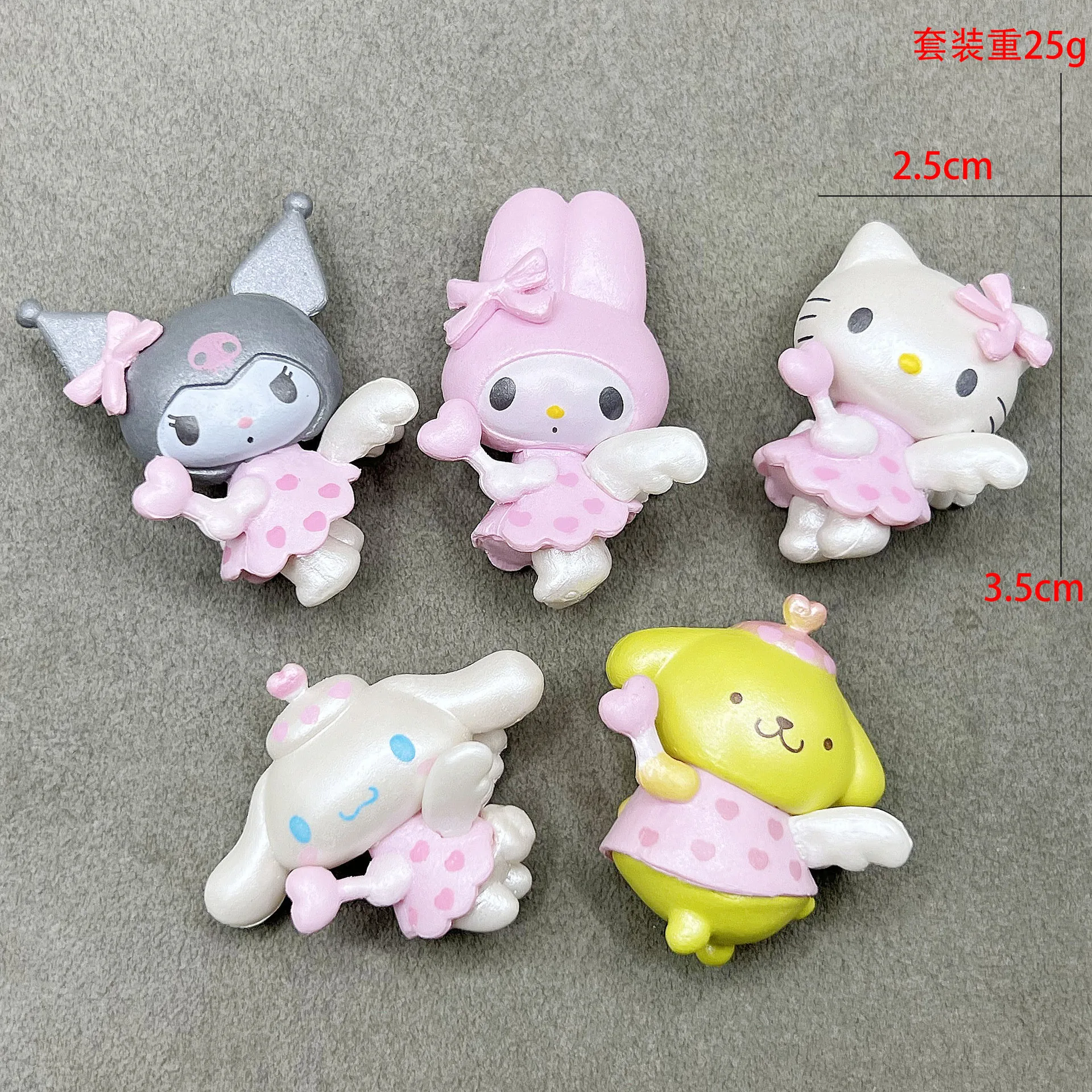 5pcs/set Anime for HelloKitty Doll Creative DIY PVC Kuromi Doll ornaments crafts high-end desk decorations For New year Gifts
5pcs/set Anime for HelloKitty Doll Creative DIY PVC Kuromi Doll ornaments crafts high-end desk decorations For New year Gifts
