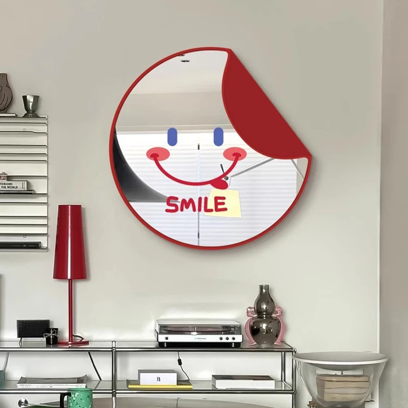 Korean Style Nordic Mirror Aesthetic Modern Living Room Cute Mirror Decoration Funky Hanging Circular Espelhos Home Products
Korean Style Nordic Mirror Aesthetic Modern Living Room Cute Mirror Decoration Funky Hanging Circular Espelhos Home Products