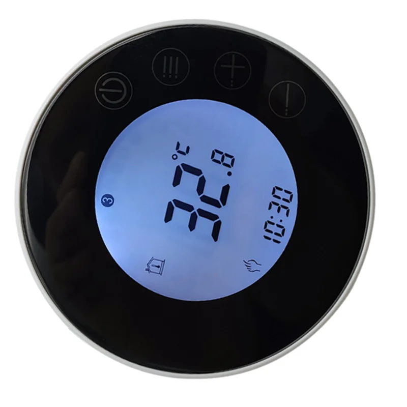 -A95Z Tuya Round Wifi Indoor Thermostat Temperature Regulator Equipped With Smart App Application
-A95Z Tuya Round Wifi Indoor Thermostat Temperature Regulator Equipped With Smart App Application