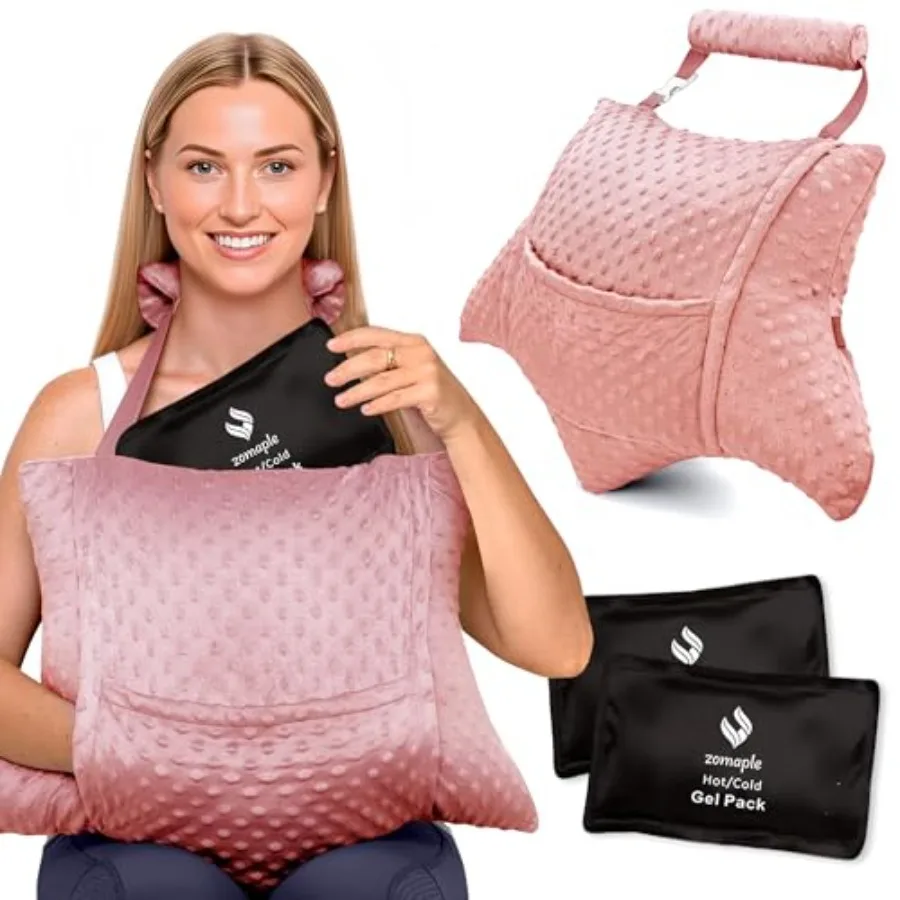 Hysterectomy Pillow with Strap and 2 Gel Packs Extra Wide Post Surgery Abdominal Support, Seatbelt Protection Hysterectomy Reco
Hysterectomy Pillow with Strap and 2 Gel Packs Extra Wide Post Surgery Abdominal Support, Seatbelt Protection Hysterectomy Reco