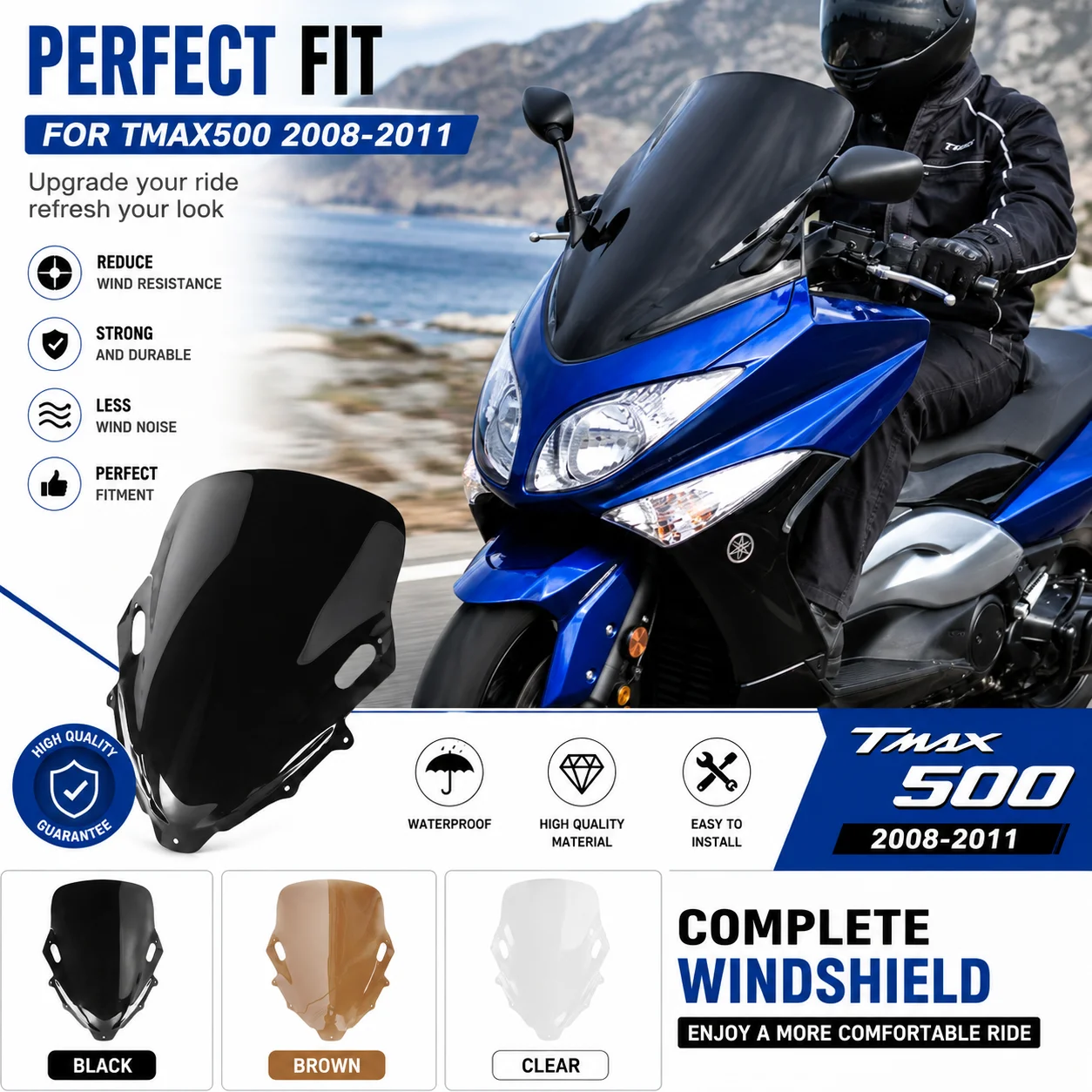 Motorcycle Windscreen Windshield Deflectors Fit For TMAX 500 2008 2009 2010 2011 T-max 500 tmax500 Tmax500 T-MAX 500 XP500 XP
Motorcycle Windscreen Windshield Deflectors Fit For TMAX 500 2008 2009 2010 2011 T-max 500 tmax500 Tmax500 T-MAX 500 XP500 XP