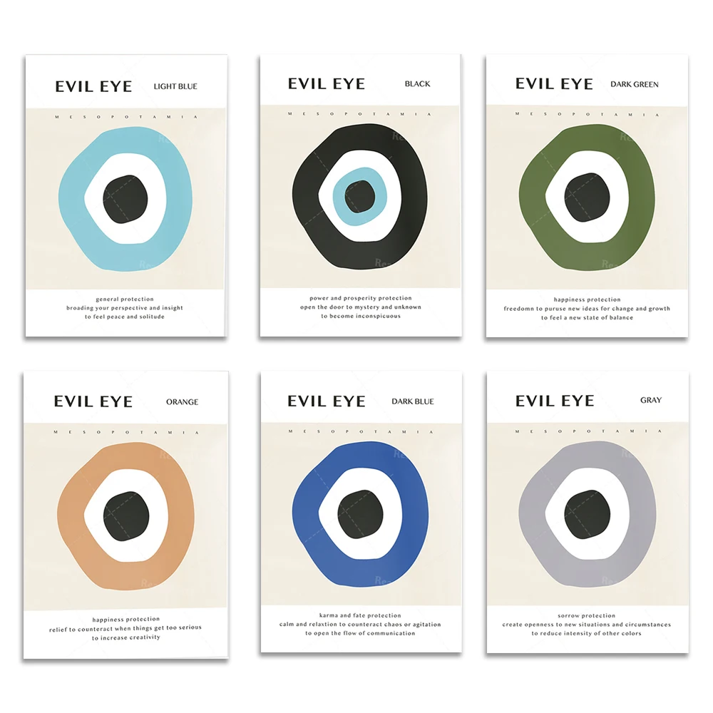 *Evil Eye Collection* Meaningful and Inspirational Evil Eye Prints - Colorful Evil Eye Decorative Typographic Posters
*Evil Eye Collection* Meaningful and Inspirational Evil Eye Prints - Colorful Evil Eye Decorative Typographic Posters