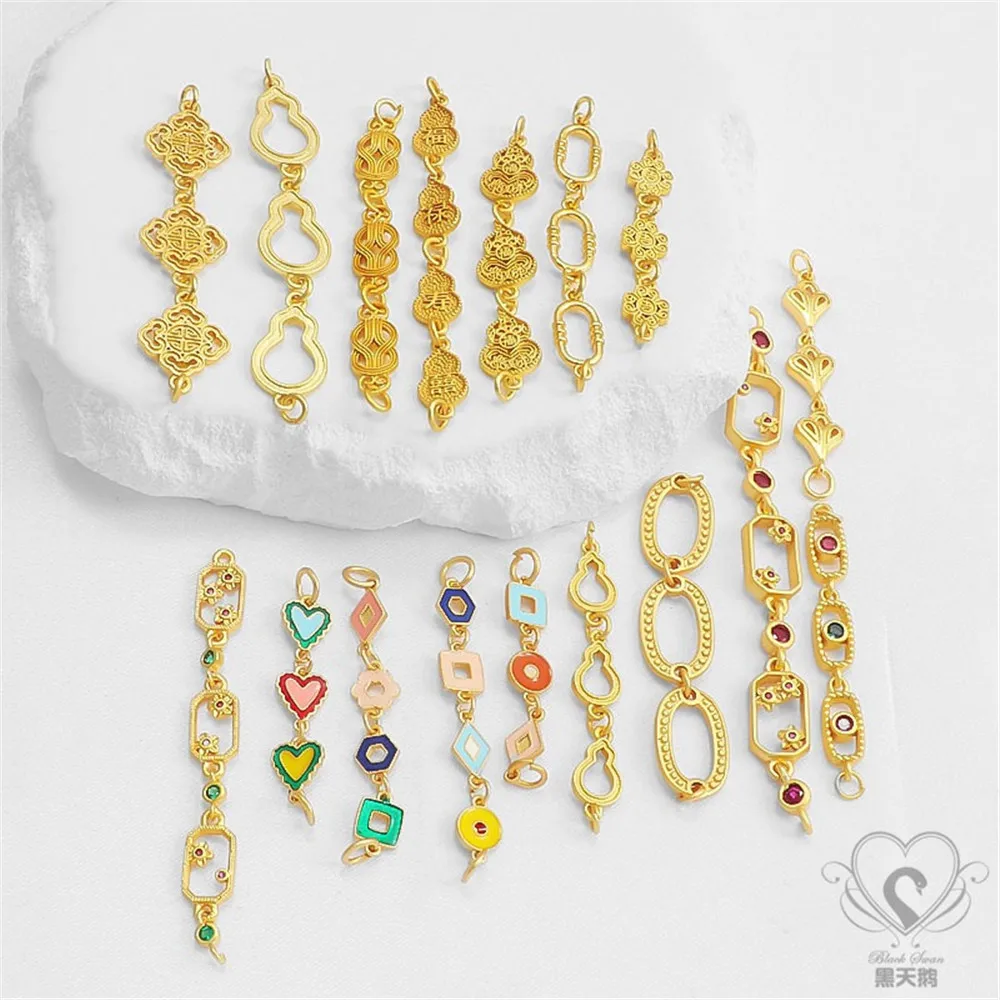 18k Gold Variety Matte Chinese Knot Gourd Rush Square Triple Series Accessories Pendant String Diy Jewelry Charm Accessories
18k Gold Variety Matte Chinese Knot Gourd Rush Square Triple Series Accessories Pendant String Diy Jewelry Charm Accessories