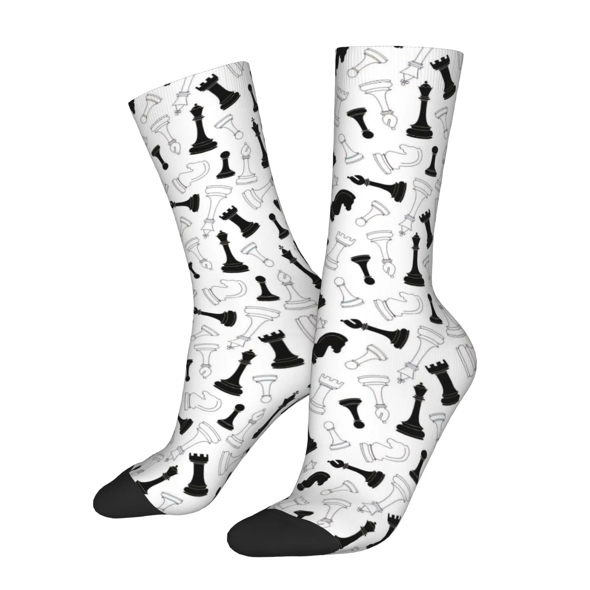 Chess Black White Sock Printed Man Polyester Fashion Popular
Chess Black White Sock Printed Man Polyester Fashion Popular