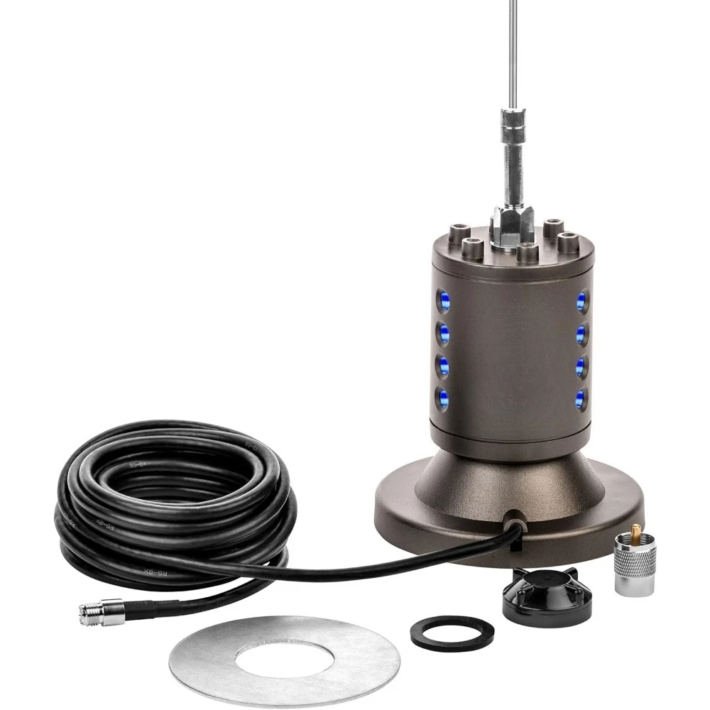 Upgraded version-Silver,SR-A10MM Magnetic Mount CB & 10-Meter Radio Antenna-3.21"L x 3.21"W x 66.5"H-Free shipping
Upgraded version-Silver,SR-A10MM Magnetic Mount CB & 10-Meter Radio Antenna-3.21"L x 3.21"W x 66.5"H-Free shipping