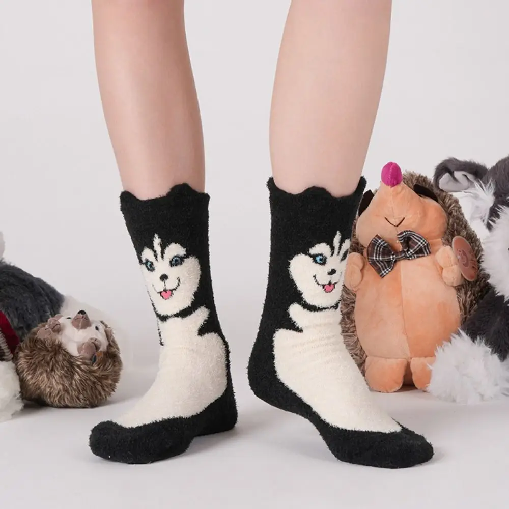Kawaii Cartoon Husky Coral Fleece Socks Hedgehog Sweet Sleeping Socks Women Funny Hosiery Thicken Warm Socks Fall Winter
Kawaii Cartoon Husky Coral Fleece Socks Hedgehog Sweet Sleeping Socks Women Funny Hosiery Thicken Warm Socks Fall Winter