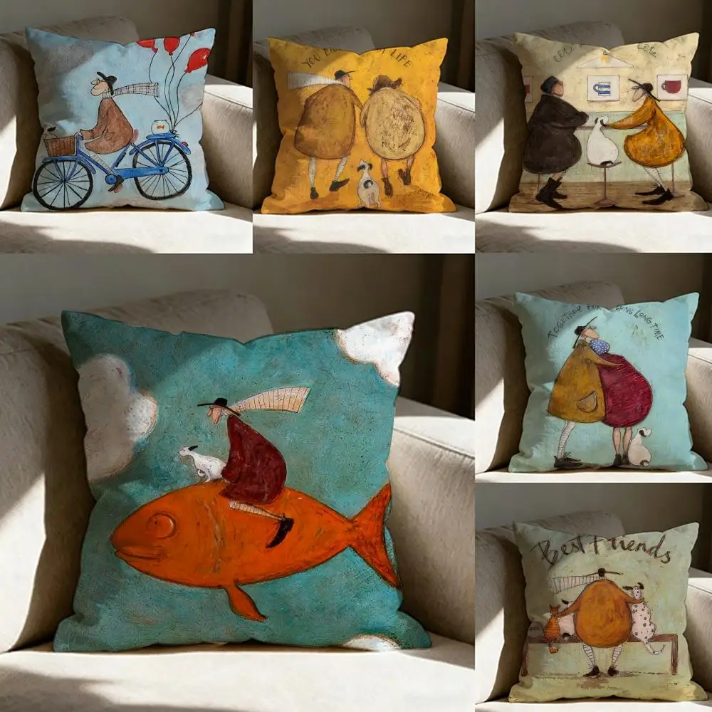Cartoon S-Sam T-Toft Pillow Case pillowcase, double-sided printed, sofa cushion, bedroom headboard pillow
Cartoon S-Sam T-Toft Pillow Case pillowcase, double-sided printed, sofa cushion, bedroom headboard pillow