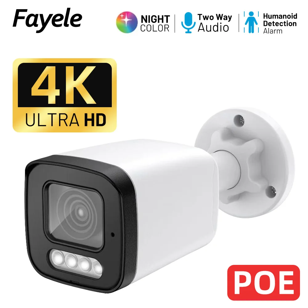 CCTV 4K 8MP IP Camera 2Way Audio Outdoor H.265 Metal Bullet 4MP Full Color Night Home Security Protection POE Camera System
CCTV 4K 8MP IP Camera 2Way Audio Outdoor H.265 Metal Bullet 4MP Full Color Night Home Security Protection POE Camera System