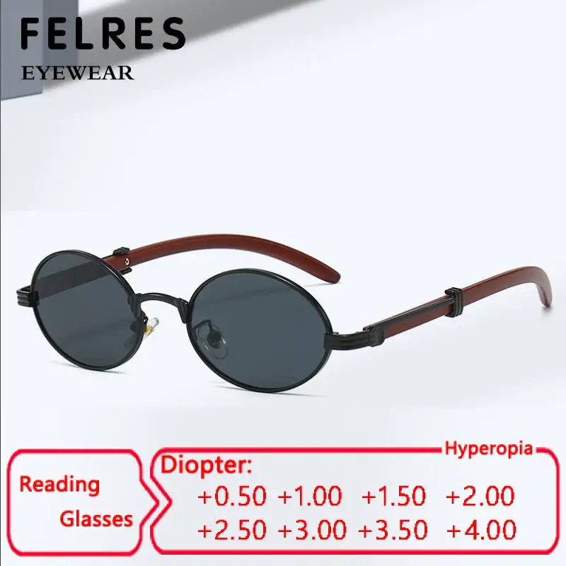 Personality Imitative Wood Oval Tinted Reading Glasses Women Men Retro Prescription Glasses Brand Classic Outdoor Sunglasses
Personality Imitative Wood Oval Tinted Reading Glasses Women Men Retro Prescription Glasses Brand Classic Outdoor Sunglasses