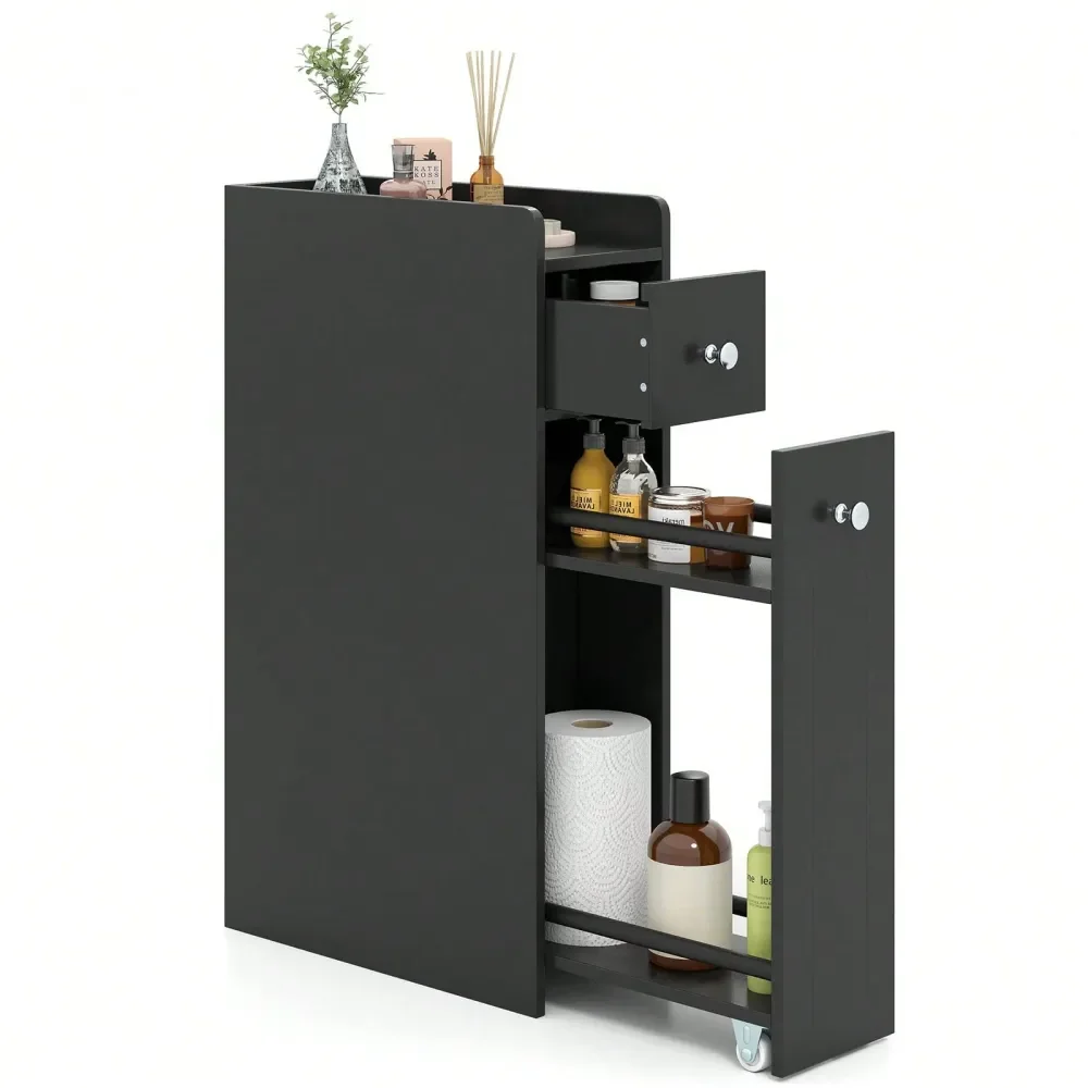 Bathroom Storage Cabinet 4Tier Narrow Toilet Side Storage Cabinet
Bathroom Storage Cabinet 4Tier Narrow Toilet Side Storage Cabinet