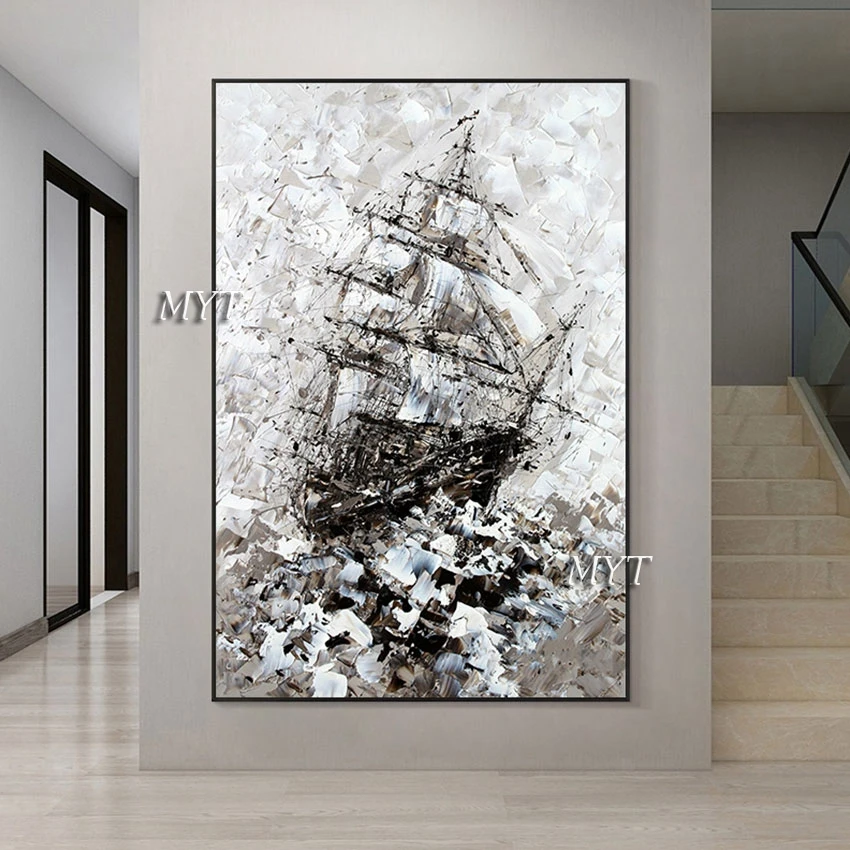 Knife Paintings Abstract Art Unframed Acrylic Texture Seascapes With Boats Painting Canvas Wall Pictures For Living Room Decor
Knife Paintings Abstract Art Unframed Acrylic Texture Seascapes With Boats Painting Canvas Wall Pictures For Living Room Decor