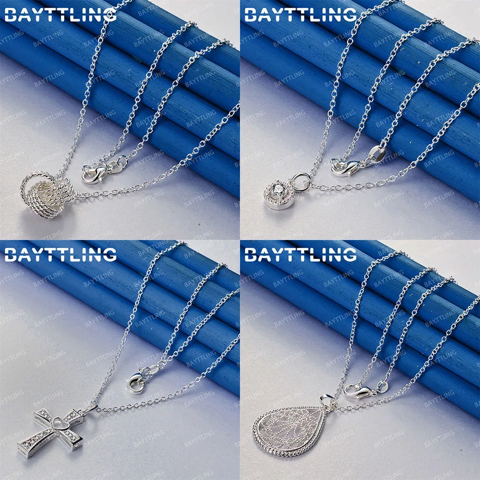 Charm 925 Sterling Silver 16-30 Inch Delicate Round Zircon Cross Pendant Necklace for Women Wedding Jewelry Accessories Gift
Charm 925 Sterling Silver 16-30 Inch Delicate Round Zircon Cross Pendant Necklace for Women Wedding Jewelry Accessories Gift