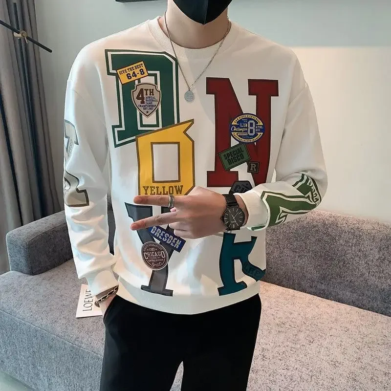 Man Pullovers Printed T Shirt for Men Round Neck Sweatshirts Slim Fit Tight Y2k Clothes Social Regular Cotton Elasticity Emo Tee
Man Pullovers Printed T Shirt for Men Round Neck Sweatshirts Slim Fit Tight Y2k Clothes Social Regular Cotton Elasticity Emo Tee