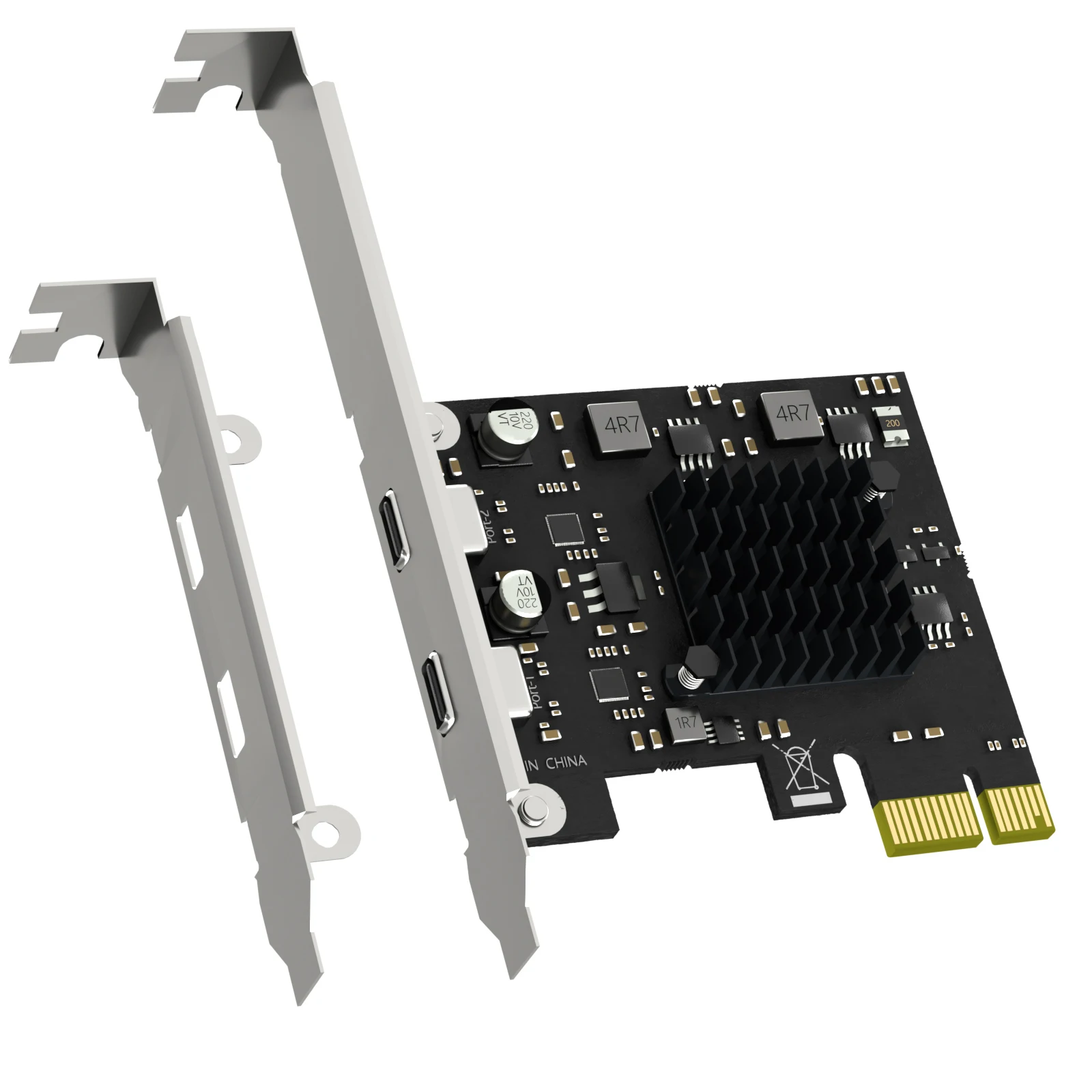 GLOTRENDS U3142CX1 2-портовая карта расширения USB 3.1 Gen2 Type-C к PCIE X1 с чипом ASM 3142, обычный и низкопрофессиональный кронштейн
GLOTRENDS U3142CX1 2-портовая карта расширения USB 3.1 Gen2 Type-C к PCIE X1 с чипом ASM 3142, обычный и низкопрофессиональный кронштейн