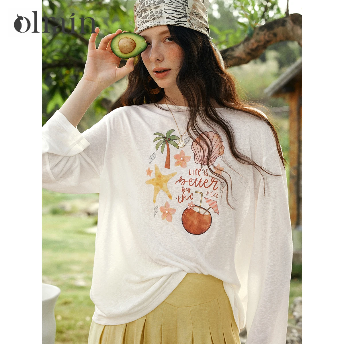 OLrain Women's Casual Printing T-Shirt Bead Loose Long Sleeve Knitted White Tee 2026 Spring New Top Daily Wear O58XT003959
OLrain Women's Casual Printing T-Shirt Bead Loose Long Sleeve Knitted White Tee 2026 Spring New Top Daily Wear O58XT003959