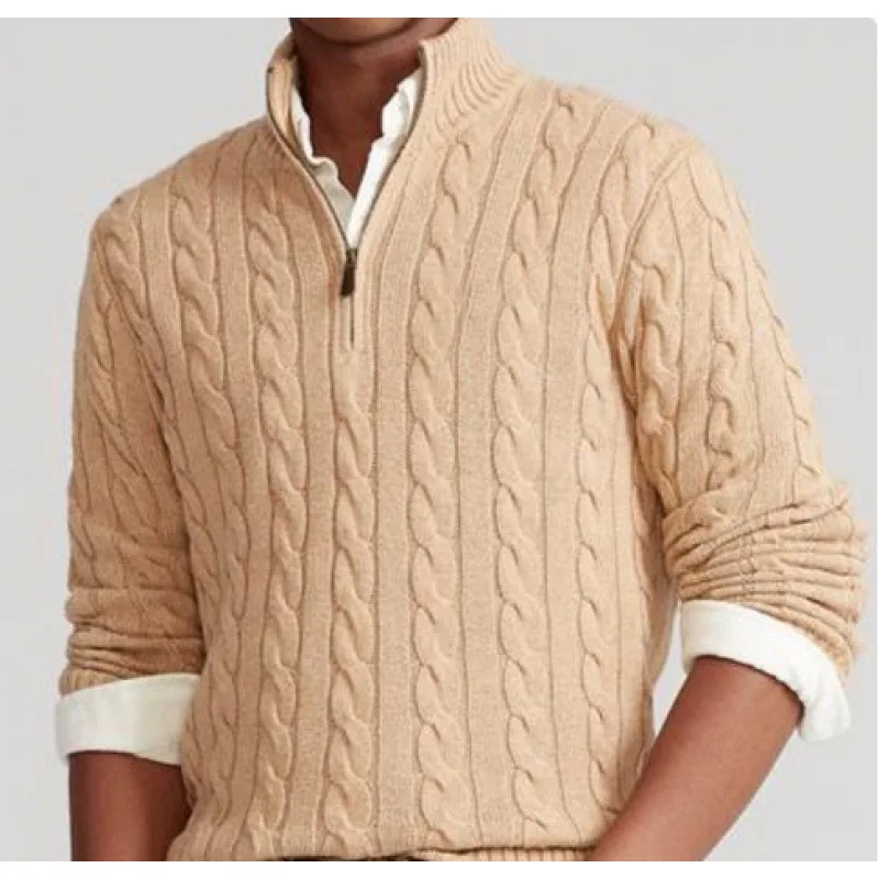 New Men's Sweater Zipper Knitted Sweater Business Polo Jumper Knitwear Sweater Long Sleeve Autumn Winter
New Men's Sweater Zipper Knitted Sweater Business Polo Jumper Knitwear Sweater Long Sleeve Autumn Winter