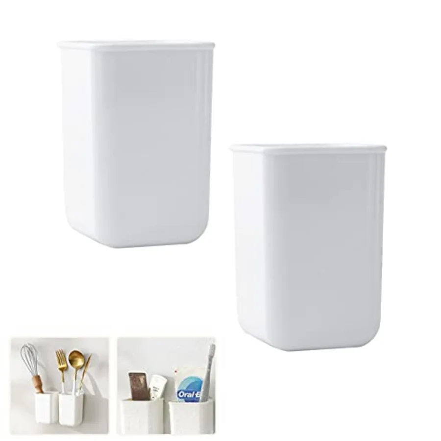 2 Pack Wall Mounted Toothbrush Holder - Self-Adhesive Multi-Futiol Bathroom and Kitchen Organizer - Toothpaste and Razor Holder
2 Pack Wall Mounted Toothbrush Holder - Self-Adhesive Multi-Futiol Bathroom and Kitchen Organizer - Toothpaste and Razor Holder