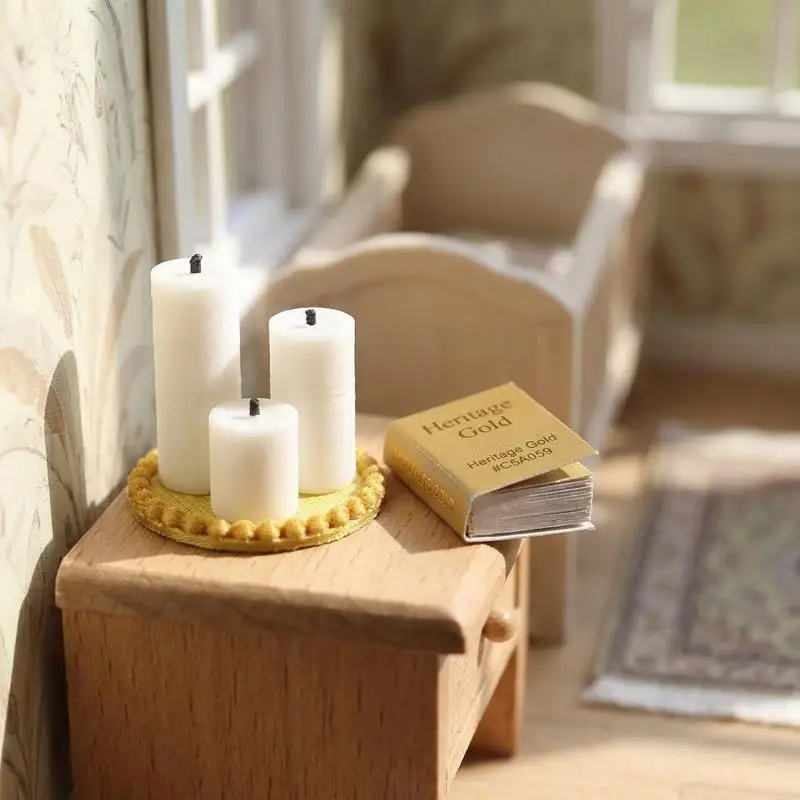 1Set Popular Tiny Dollhouse White Candle Plate Kit 4Pcs 112 Scale Realistic Decor Gadgets For Dollhouse DIY Showcase
1Set Popular Tiny Dollhouse White Candle Plate Kit 4Pcs 112 Scale Realistic Decor Gadgets For Dollhouse DIY Showcase