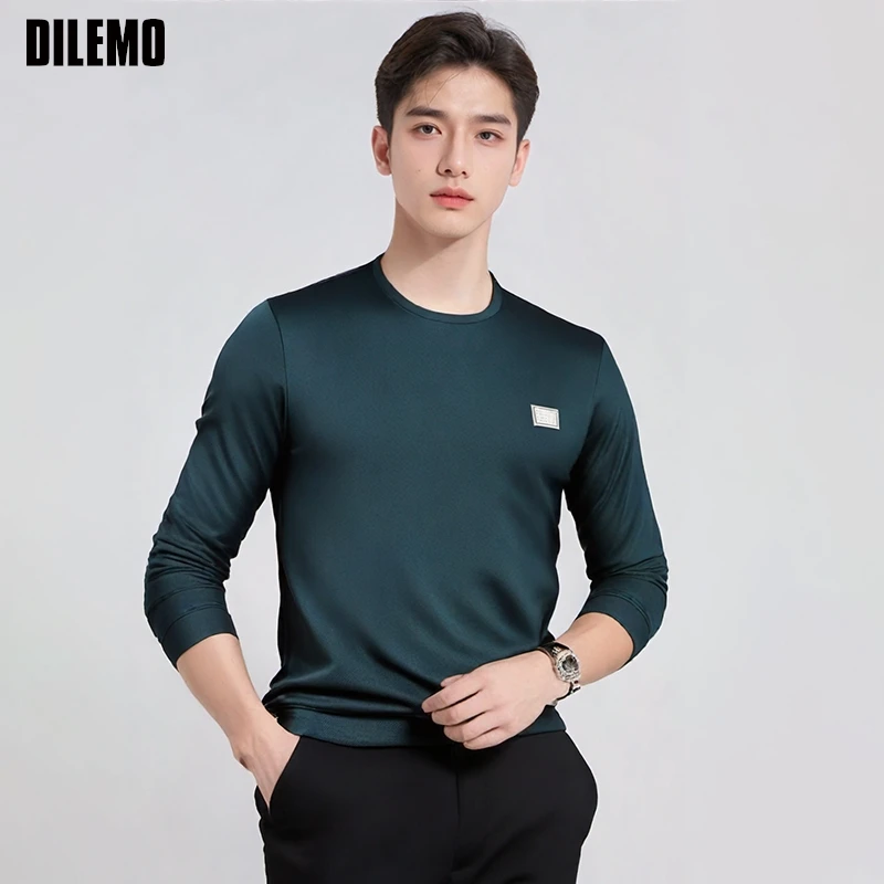 High Quality Fashion Brand New Arrival 2025 Classic Mens t Shirt Long Sleeve Round Neck Tops Casual White Basic Men Clothing
High Quality Fashion Brand New Arrival 2025 Classic Mens t Shirt Long Sleeve Round Neck Tops Casual White Basic Men Clothing