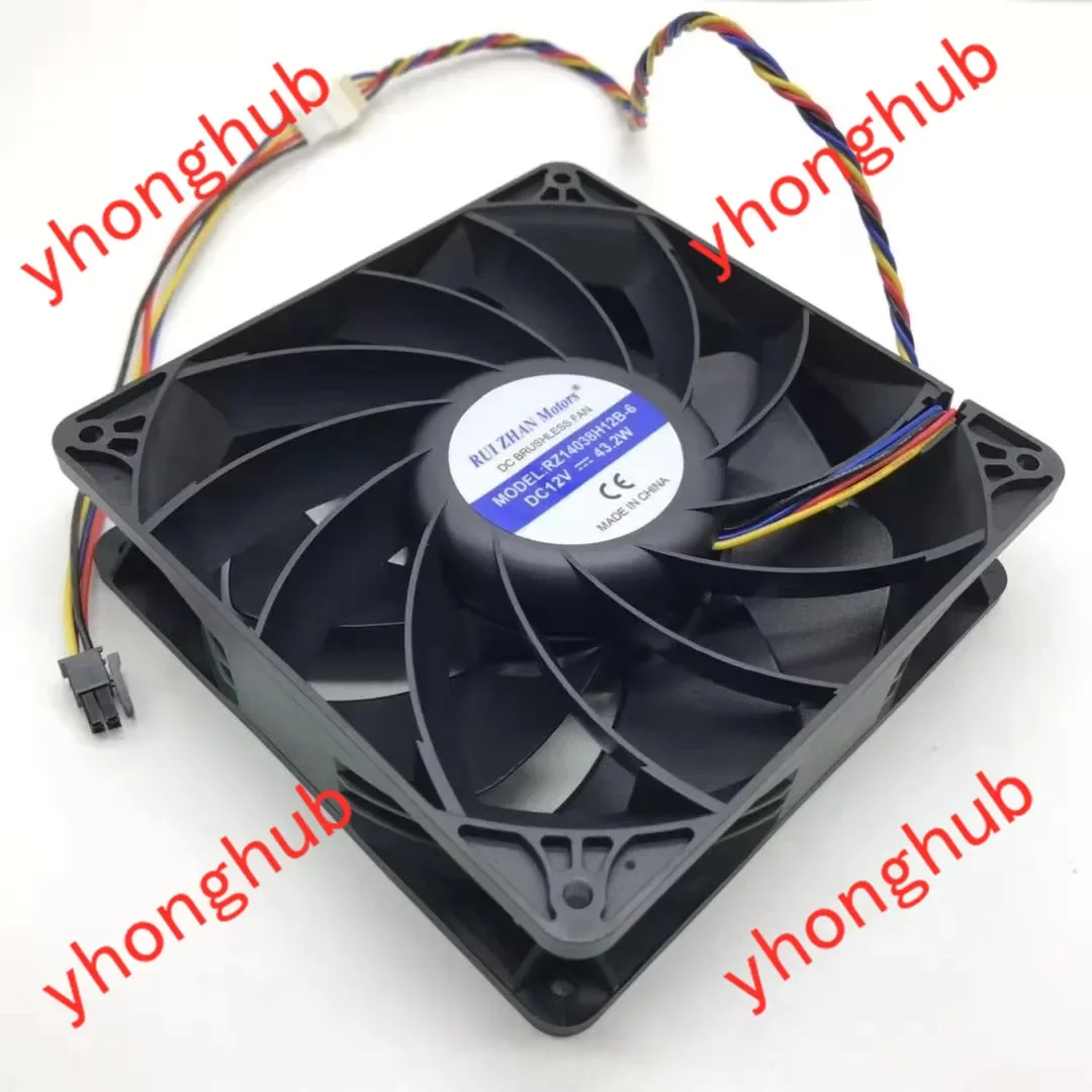 Двигатели RUIZHAN RZ14038H12B-6 DC 12 В 43,2 Вт 140x140x38 мм Вентилятор охлаждения сервера
Двигатели RUIZHAN RZ14038H12B-6 DC 12 В 43,2 Вт 140x140x38 мм Вентилятор охлаждения сервера