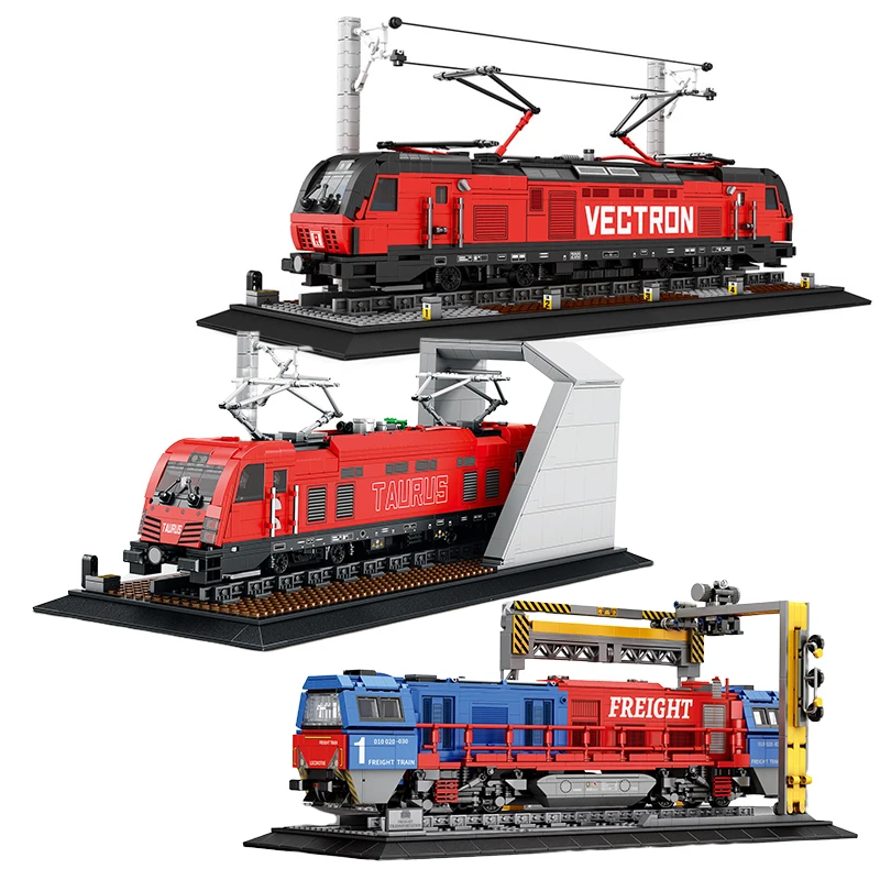 City Trains MOC Vectron European Passenger Train Bricks Model Building Blocks Sets - G2000 Freight Train Tramway Track Toys Kids
City Trains MOC Vectron European Passenger Train Bricks Model Building Blocks Sets - G2000 Freight Train Tramway Track Toys Kids