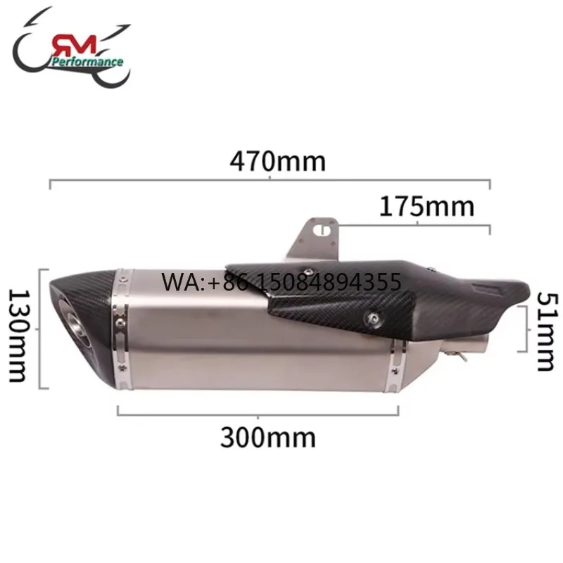 Carbon Fiber Modified Middle Link Pipe, Racing Exhaust Muffler with Heat Shield for X-ADV 750 Escape Bike Upgrade Parts
Carbon Fiber Modified Middle Link Pipe, Racing Exhaust Muffler with Heat Shield for X-ADV 750 Escape Bike Upgrade Parts