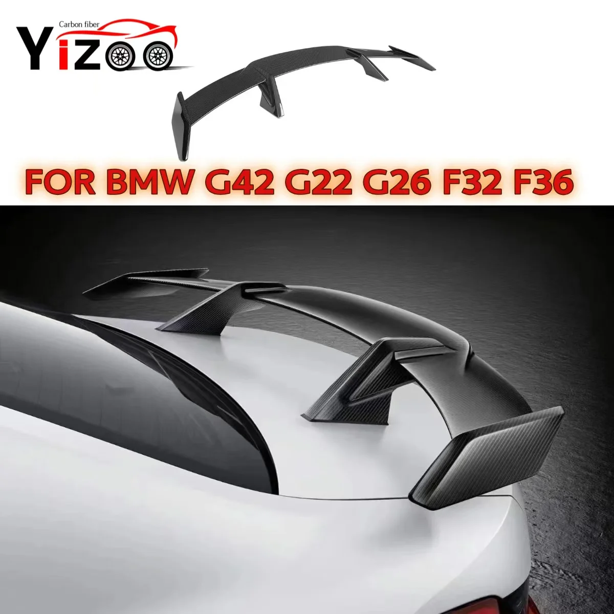 For BMW G42 G22 F32 F36 Dry Carbon Fiber Rear Trunk Lid Spoiler Tail Wing Lip Diffuser Splitter Body Kit Car Accessories
For BMW G42 G22 F32 F36 Dry Carbon Fiber Rear Trunk Lid Spoiler Tail Wing Lip Diffuser Splitter Body Kit Car Accessories