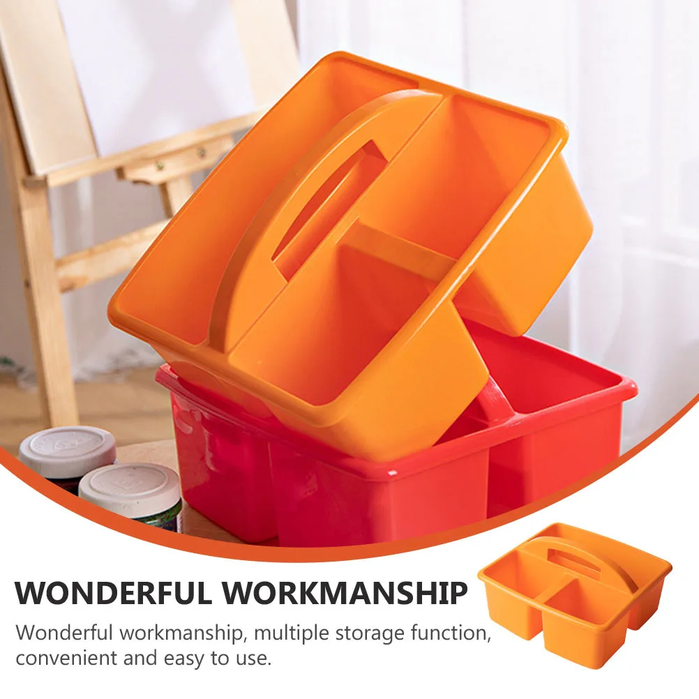 1pc Plastic Storage Basket Orange Multi Compartments Organizer For Painting Tools Pens Art Supplies Drawing Container Sundries
1pc Plastic Storage Basket Orange Multi Compartments Organizer For Painting Tools Pens Art Supplies Drawing Container Sundries