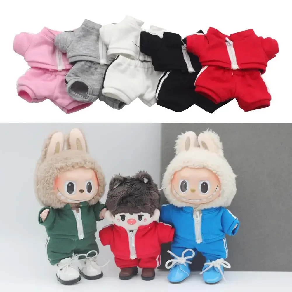For 15/17cm Labubu V1/V2 Doll Casual outfit Clothing Solid Color Sportswear Suit Change Doll Clothes
For 15/17cm Labubu V1/V2 Doll Casual outfit Clothing Solid Color Sportswear Suit Change Doll Clothes