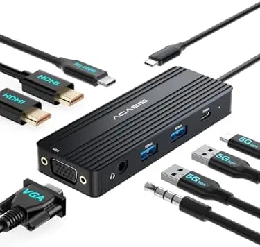 Портативная док-станция ACASIS с двумя мониторами, функциональностью 8-в-1, поддержкой 5G и аудио.
Портативная док-станция ACASIS с двумя мониторами, функциональностью 8-в-1, поддержкой 5G и аудио.