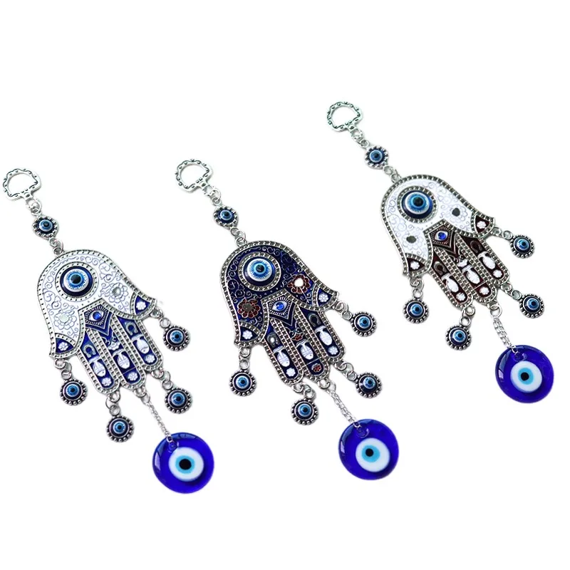 Fatima Hand Blue Eye Wall Hanging Wind Chime Art Crafts Ornaments Meditation Yoga Healing Home Room Decor
Fatima Hand Blue Eye Wall Hanging Wind Chime Art Crafts Ornaments Meditation Yoga Healing Home Room Decor