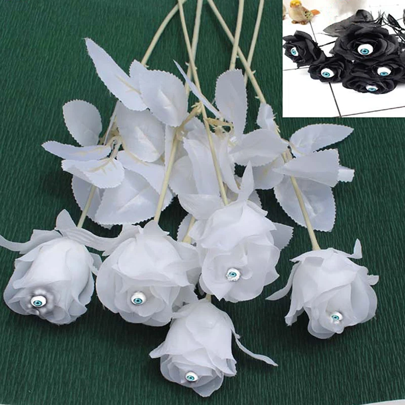 1PC 41cm Horror Flower Rose Artificial Flower With Eyeball Halloween Supplies 41cm Black Fake Flower Cosplay Costume Accessories
1PC 41cm Horror Flower Rose Artificial Flower With Eyeball Halloween Supplies 41cm Black Fake Flower Cosplay Costume Accessories