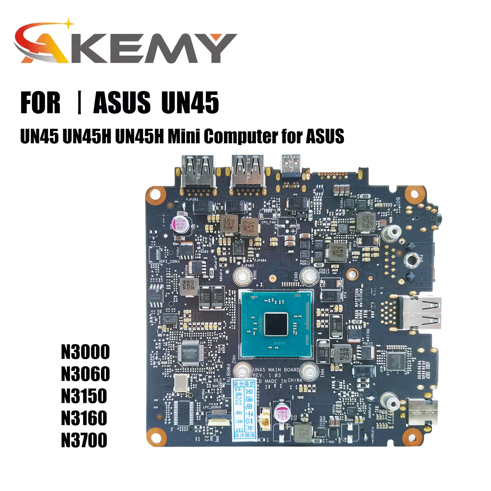 Материнская плата для мини-компьютера ASUS Vivo Mini PC UN45 UN45H с процессором N3000 N3150 N3160 N3700, системная плата для ноутбука
Материнская плата для мини-компьютера ASUS Vivo Mini PC UN45 UN45H с процессором N3000 N3150 N3160 N3700, системная плата для ноутбука