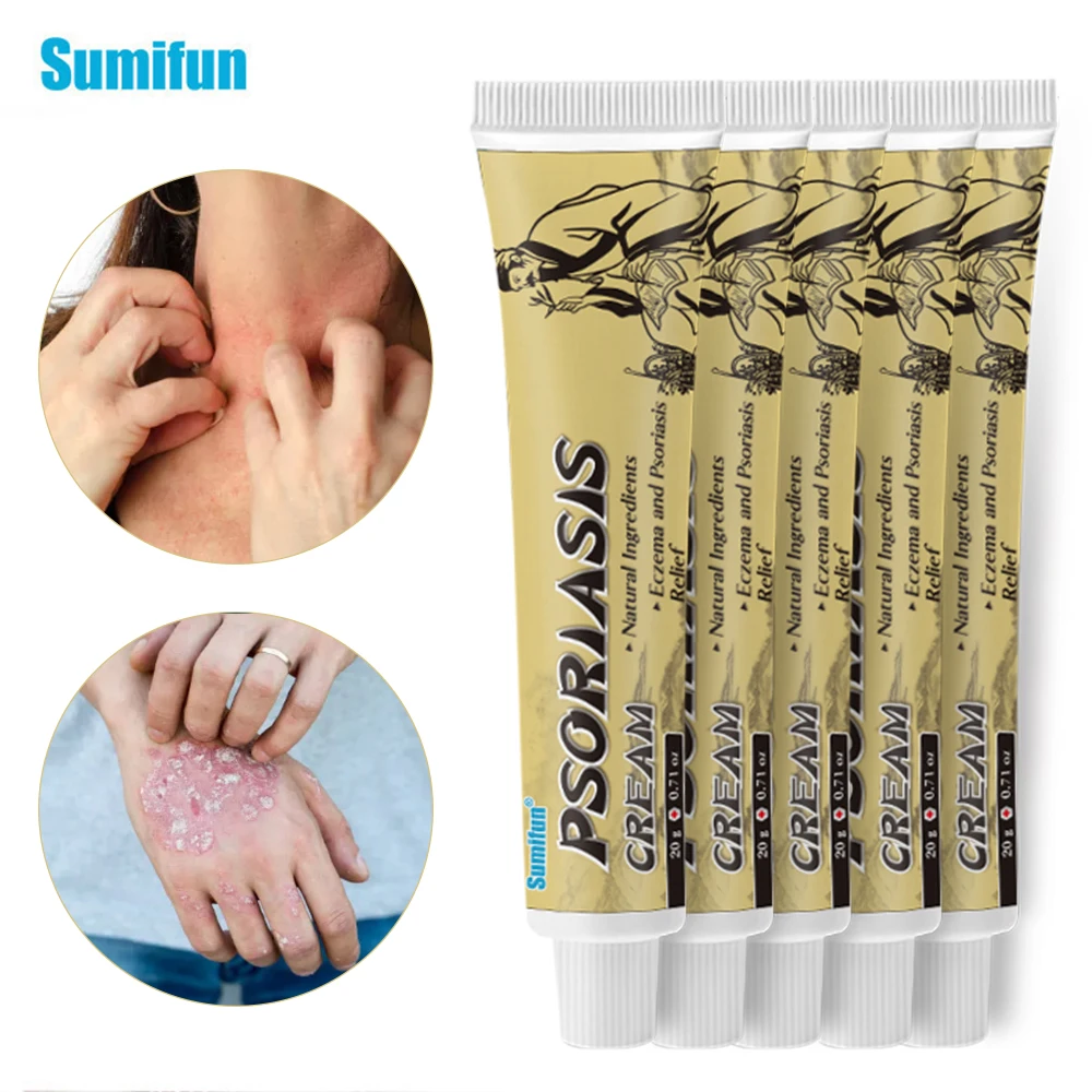 2/5pcs Sumifun Psoriasis Cream Antibacterial Treatment Dermatitis Urticaria Eczema Skin Medical Ointment Anti-Itch Health Care
2/5pcs Sumifun Psoriasis Cream Antibacterial Treatment Dermatitis Urticaria Eczema Skin Medical Ointment Anti-Itch Health Care