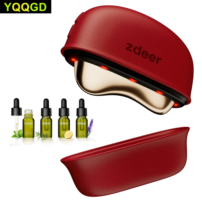 ZDEER GS5 Brass Heated Electric Gua Sha Facial Sculpting Tool with Vibration, LED Red Light Therapy for Neck & Face
ZDEER GS5 Brass Heated Electric Gua Sha Facial Sculpting Tool with Vibration, LED Red Light Therapy for Neck & Face