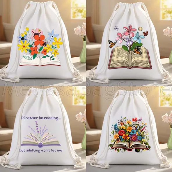 Цветочное выращивание из книг для чтения книг, милые подарки, холщовые сумки на шнурке, футбольный рюкзак, спортивный рюкзак, шнурковая сумка для спорта
Цветочное выращивание из книг для чтения книг, милые подарки, холщовые сумки на шнурке, футбольный рюкзак, спортивный рюкзак, шнурковая сумка для спорта