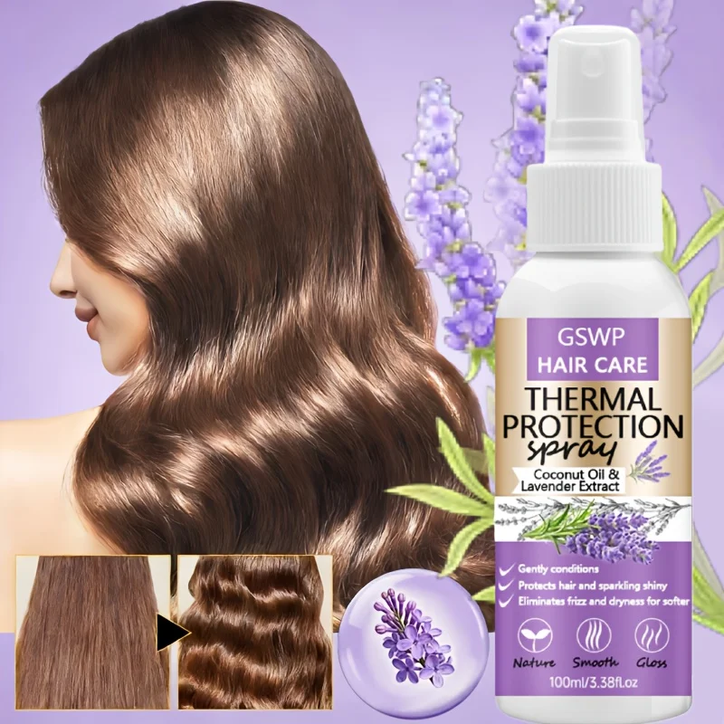 GSWP Heat Protection Hair Spray Leave-in formula with lavender and coconut Suitable for all hair types.100/200ml
GSWP Heat Protection Hair Spray Leave-in formula with lavender and coconut Suitable for all hair types.100/200ml