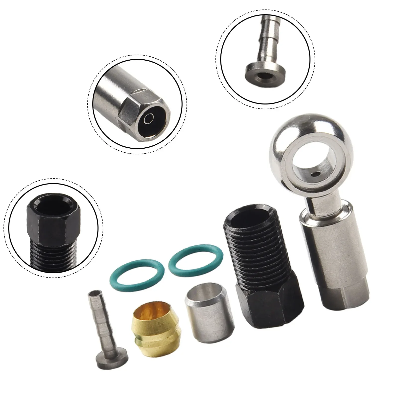 Oil Needle Olive Heads CABLE END BANJO SET Connect Insert FOR-Shimano Hydraulic Disc Brake Hose BH90 Hose Connector Replacement
Oil Needle Olive Heads CABLE END BANJO SET Connect Insert FOR-Shimano Hydraulic Disc Brake Hose BH90 Hose Connector Replacement