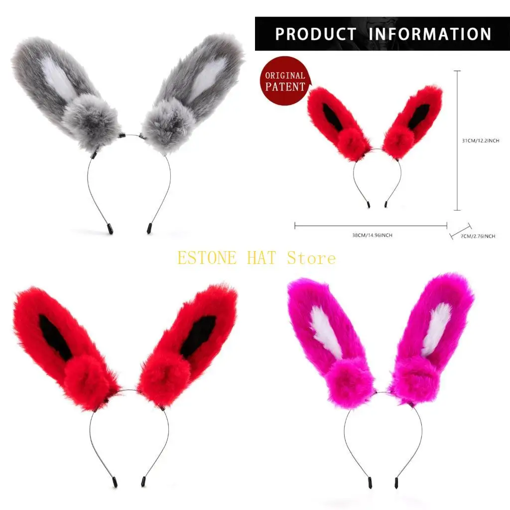 49MF High Quality Plush Faux Furry Cosplay Ears Adjustable Headband For Role Play
49MF High Quality Plush Faux Furry Cosplay Ears Adjustable Headband For Role Play