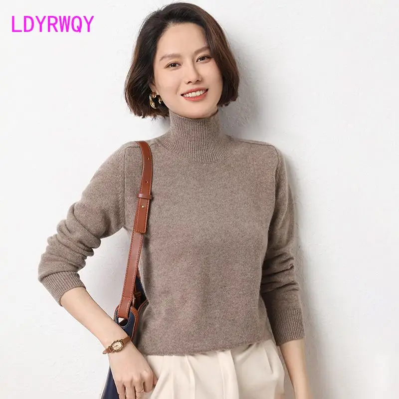 2023 Autumn/Winter New Saddle Shoulder High Neck Sweater Women's Loose Underlay Versatile Knit
2023 Autumn/Winter New Saddle Shoulder High Neck Sweater Women's Loose Underlay Versatile Knit