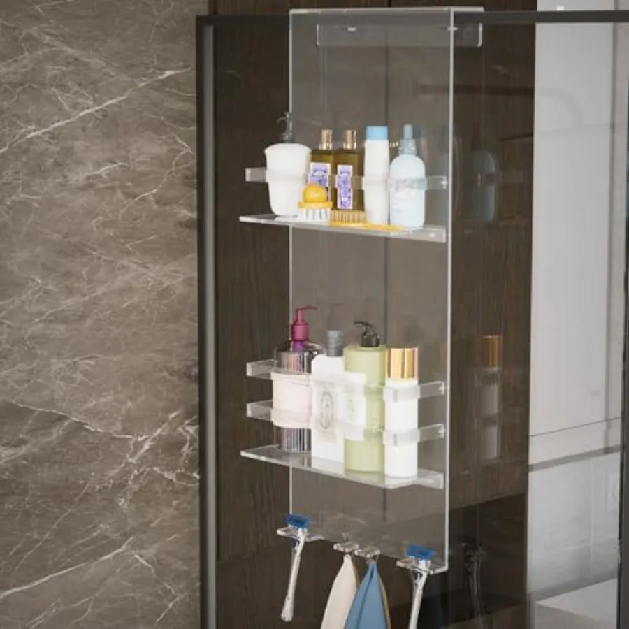 Over The Door Shower Caddy Acrylic Shower Caddy Shelf with Hooks No Drilling Adjustable Hanging Shower Organizer for Bathroom S
Over The Door Shower Caddy Acrylic Shower Caddy Shelf with Hooks No Drilling Adjustable Hanging Shower Organizer for Bathroom S