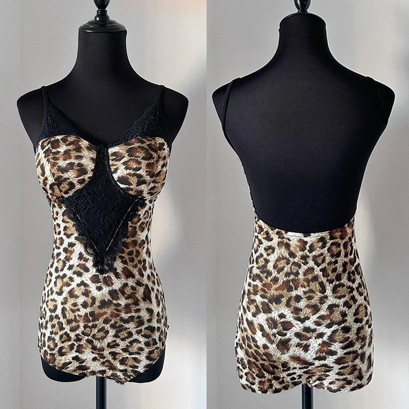 Sexy Lace Leopard Latin Dance Bodysuit Women Backless Latin Dance Practice Tops Female Cha Cha Rumba Samba Dance Clothes NV25519
Sexy Lace Leopard Latin Dance Bodysuit Women Backless Latin Dance Practice Tops Female Cha Cha Rumba Samba Dance Clothes NV25519
